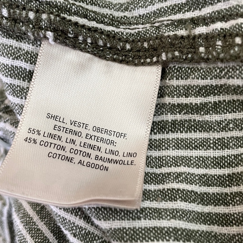 Anthropologie pants Seashore Linen Blend Striped - Picture 5 of 12